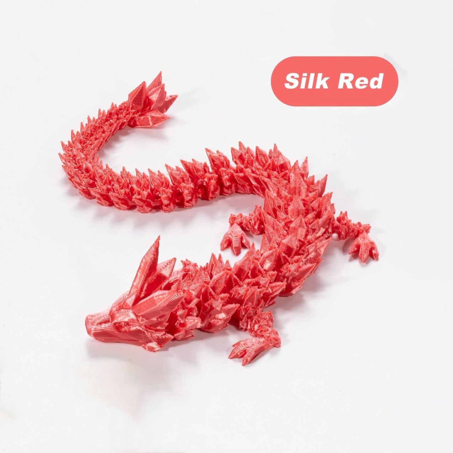 3D Printed Dragon in Egg, Full Articulated Dragon Crystal Dragon with Dragon Egg， Home Office Decor Executive Desk Toys, Adults Fidget Toys for Autism ADHD，3D Printed Gift