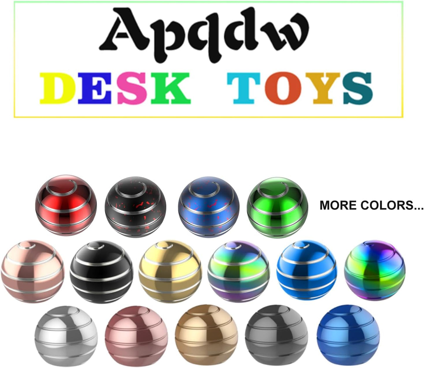 Kinetic Desk Toys, 1.54'' Kinetic Spinning Desk Toys for Kids Adults, Fidget Toys for Party Favors, Christmas Stocking Stuffers, Easter Basket (39MM, Red-A)