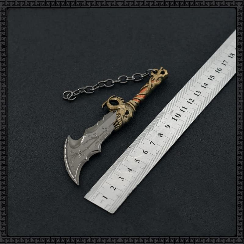 Superbuybox God of War Kratos Blades of Chaos Action Figures Game Collection Keychain Desk Decoration Backpack Pendant Gift