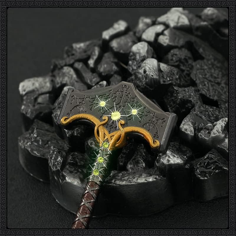 Superbuybox God of War Ragnarök Thor Mjölnir the hammer of Thor Action Figures Game Toys Collection Keychain Gift Desk Decoration Backpack Pendant Gift