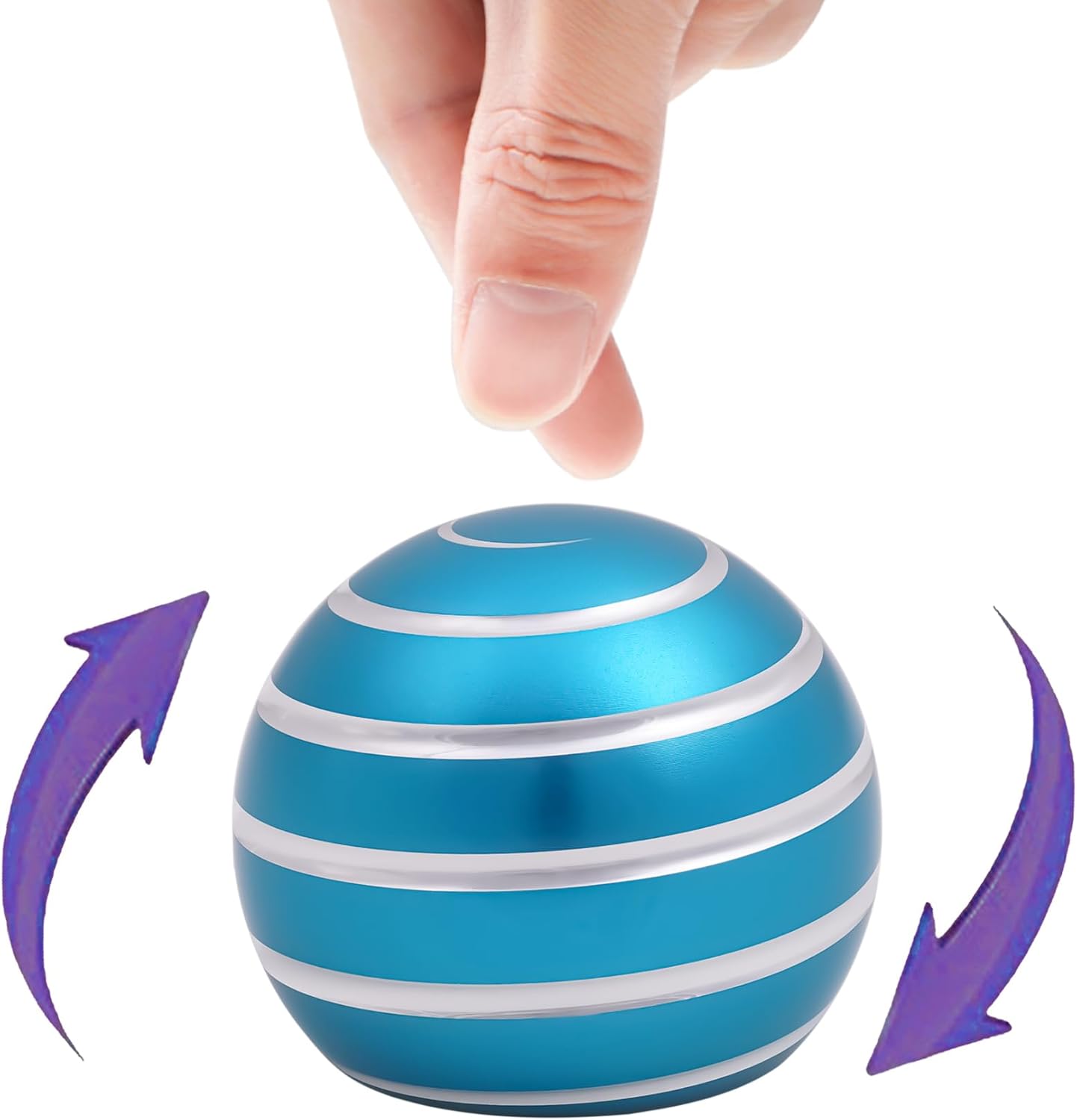 Desk-Toys for Fidget Kinetic-Cool-Gadgets: Cool-Stuff for Kid Children Teen Adult, Optical-Illusion Toy for Office School Home Women Men Christmas Stress-Relief-Gifts 180 Seconds Spinning