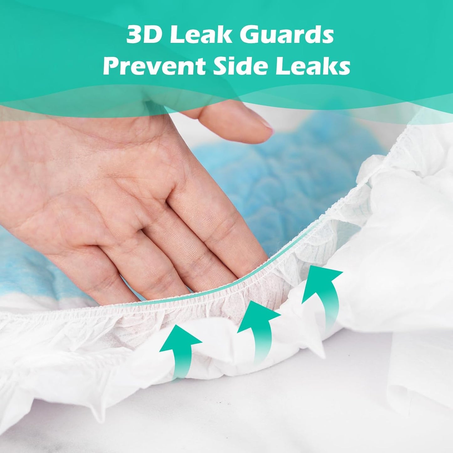 SUNKISS TrustPlus Adult Diapers with Maximum Absorbency, Disposable Incontinence Briefs with Tabs for Men and Women, Odor Control, XLarge, 15 Count