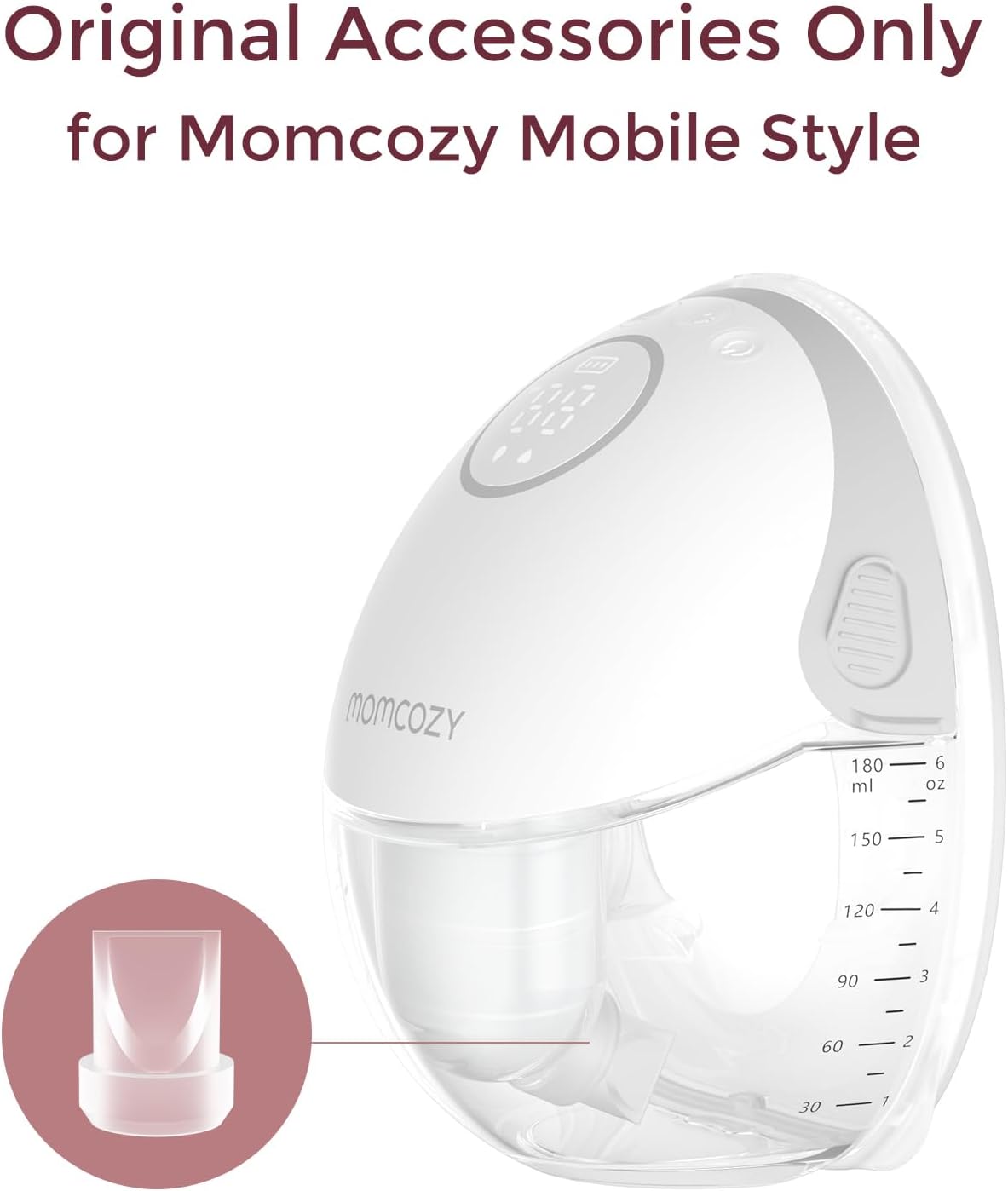 Momcozy Mobile Style | M6 Valves, Original Mobile Style| M6 Breast Pump Replacement Accessories, 4PCS