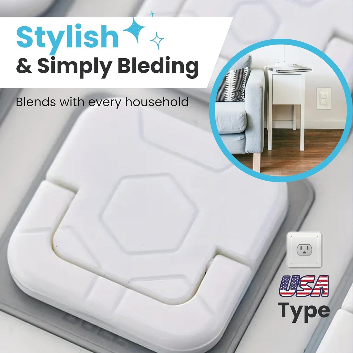 Outlet Covers Baby Proofing with Pull Handle - Plug Covers Baby Proofing- White Baby Proof Outlet Covers 3 Prong Child Proof Outlet Cover (White, 10 Count)