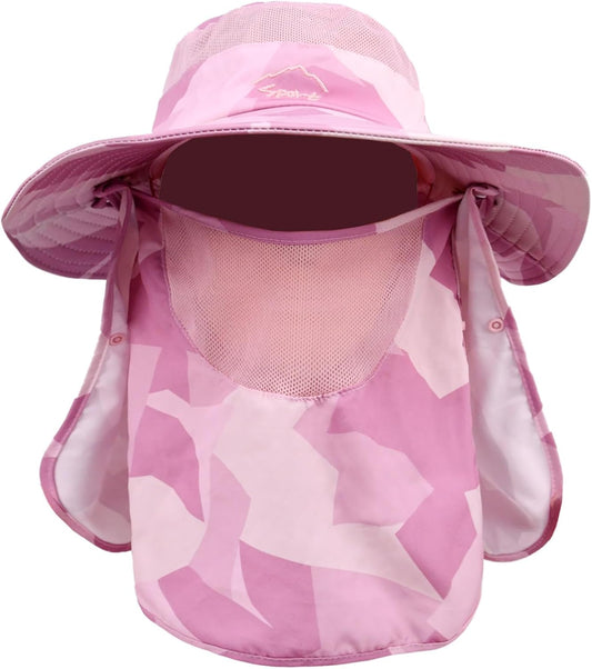 Sun Hats for Men Women Fishing Hat UPF 50+ Breathable Wide Brim Summer UV Protection Hat