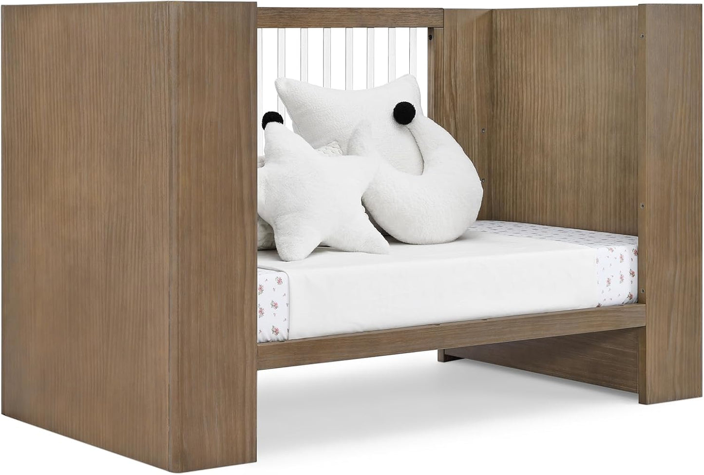 Delta Children Aerin 4-in-1 Convertible Crib - Greenguard Gold Certified, Aged Oak