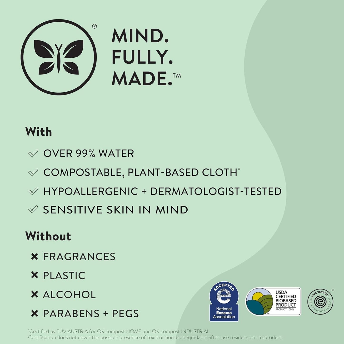 The Honest Company Clean Conscious Multi-Use Wipes | Hypoallergenic + Unscented for Sensitive Skin | Over 99% Water, Compostable, Plant Based, Baby Wipes | Sunburst, 864 Count