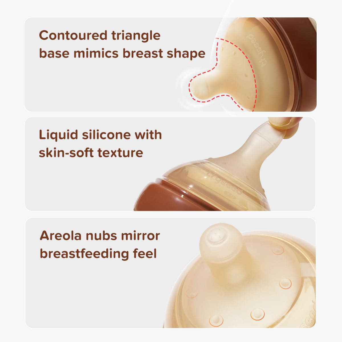 PPSU Natural Anti-Colic Baby Bottles | Newborn Breast Like Nursing Bottle for Breastfed Babies with Nipple(1-2 Months),5oz,1pack