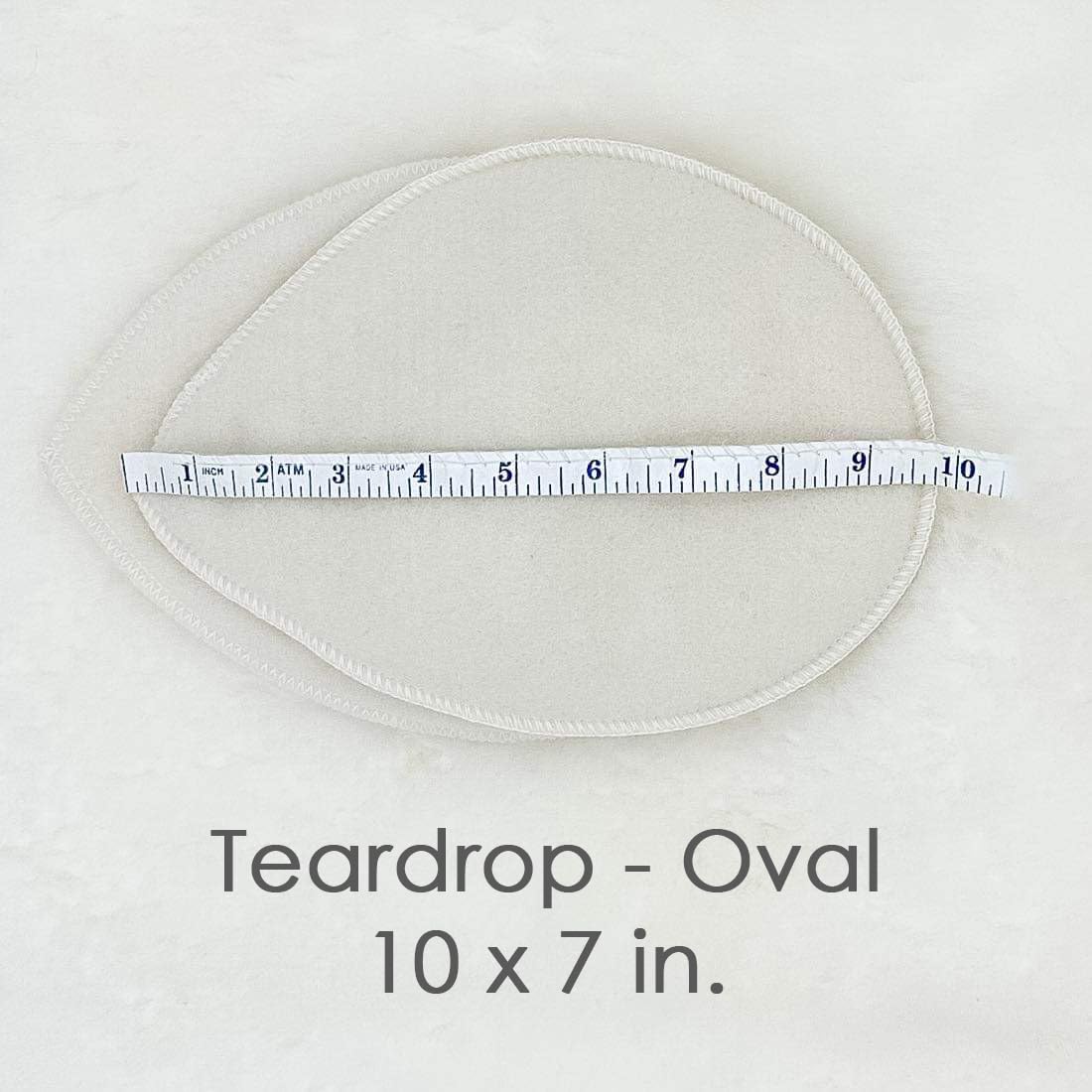 Merino Wool Nursing Pads, Style Softline, Regular Thickness, Teardrop - 10 x 7 in.