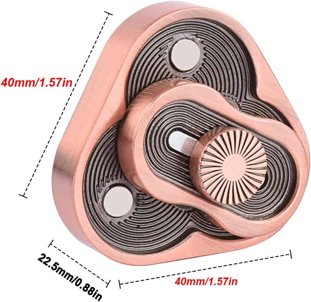 EDC Metal Fidget Slider Toys- Stress Relief EDC Fidget Slider Casual Metal Adult's Hand Toys Office Desk Toys Gifts Stress Toys for Adults(TR)