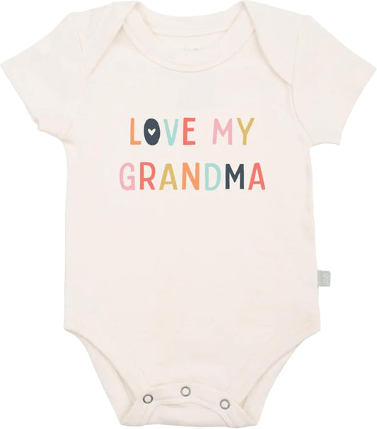 Finn + Emma Organic Cotton Graphic Baby Onesie - Gender Neutral Bodysuits for Babies 0-12 Months in Multiple Sizes and Styles