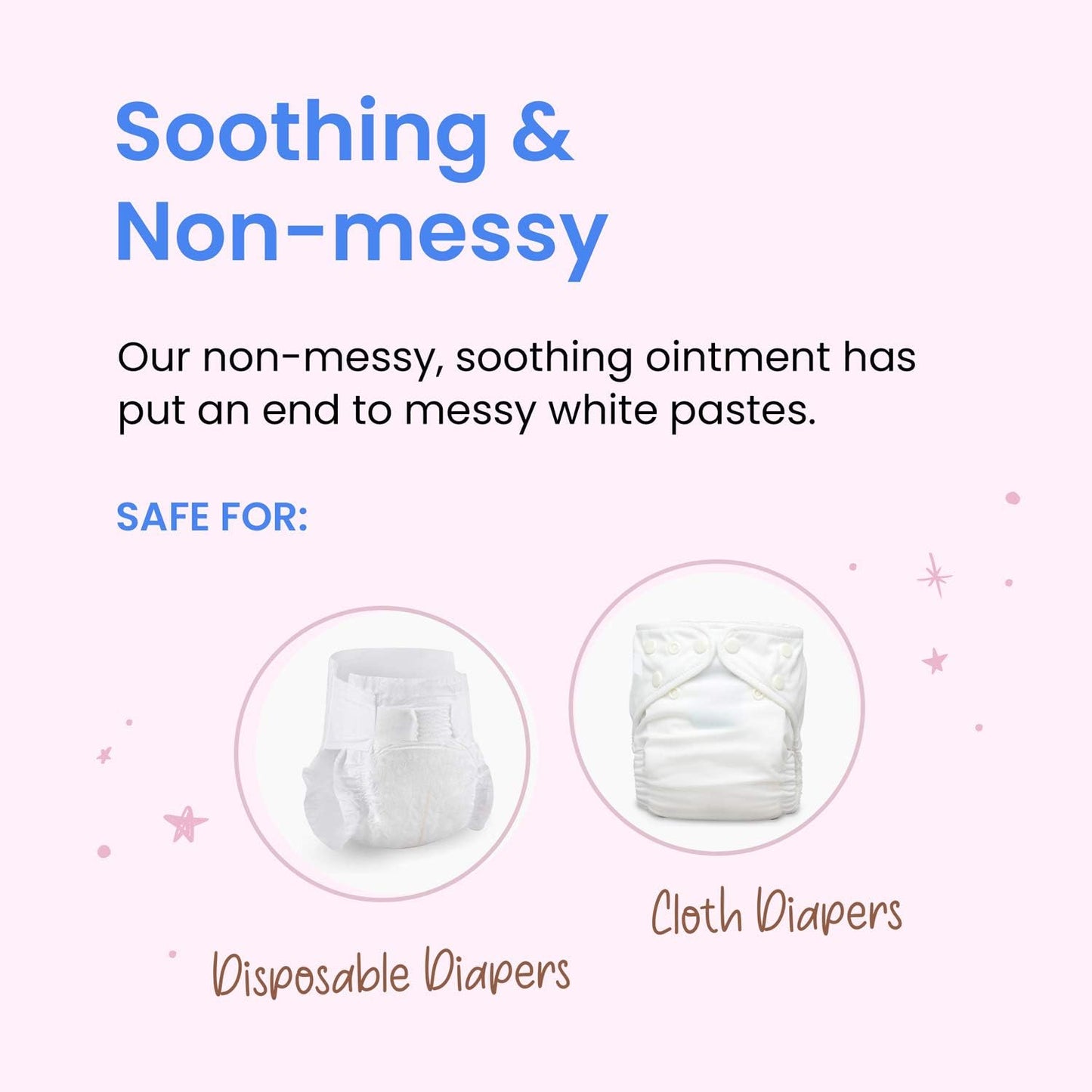 Grandma El’s Diaper Rash Ointment – Gentle Protection & Relief for Baby’s Delicate Skin – Pediatrician-Approved Moisturizing Barrier – Safe for Cloth & Disposable Diapers – 2oz, 2-Pack