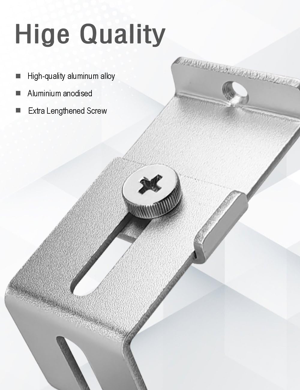 Charger Lock to Outlet, ILIVABLE Adjustable Metal Outlet Lock, Firmly Secures Power Plug from Unplugging (Silver, 1 Pack)