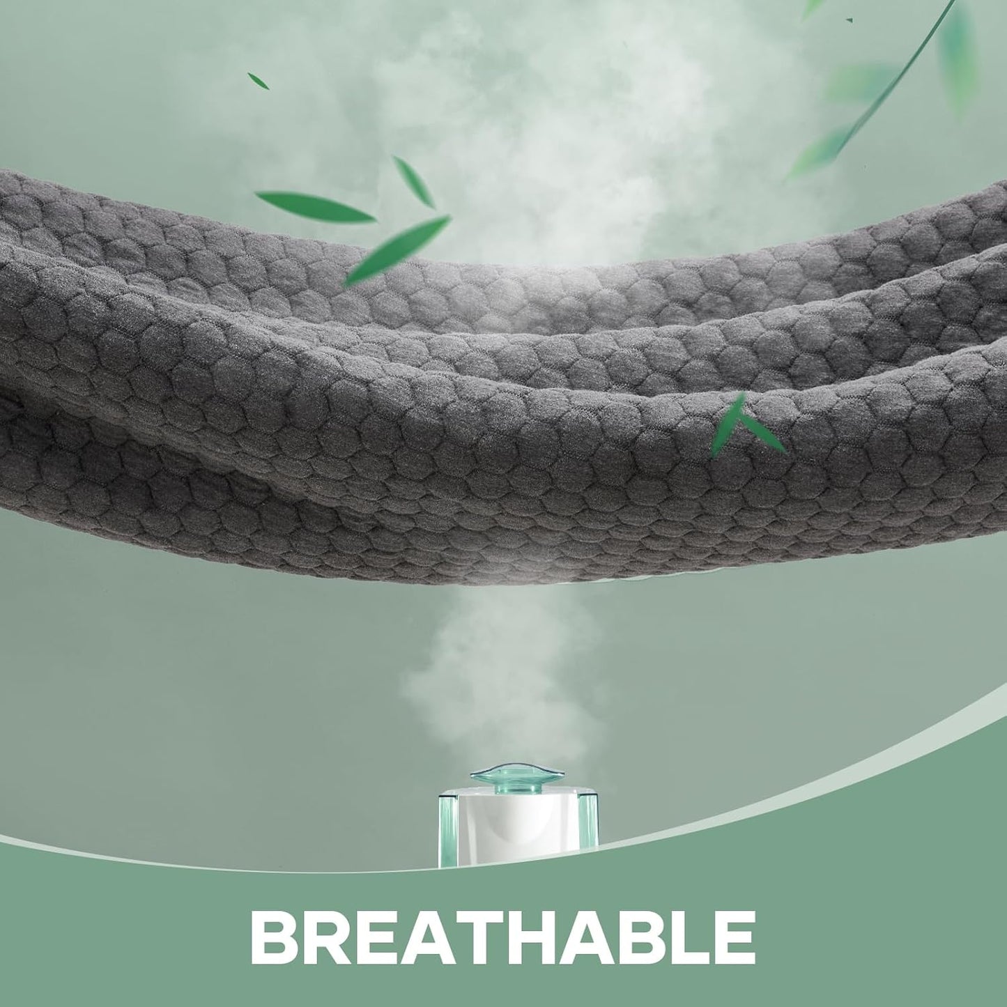 OhGeni 100% Waterproof Mattress Protector, Crib-Gray Size Mattress Pad, Fits 3"-6" Mattresses with Deep Pocket, Cooling, Breathable Fitted Sheets, Soft Bed Cover, Noiseless, Machine Washable