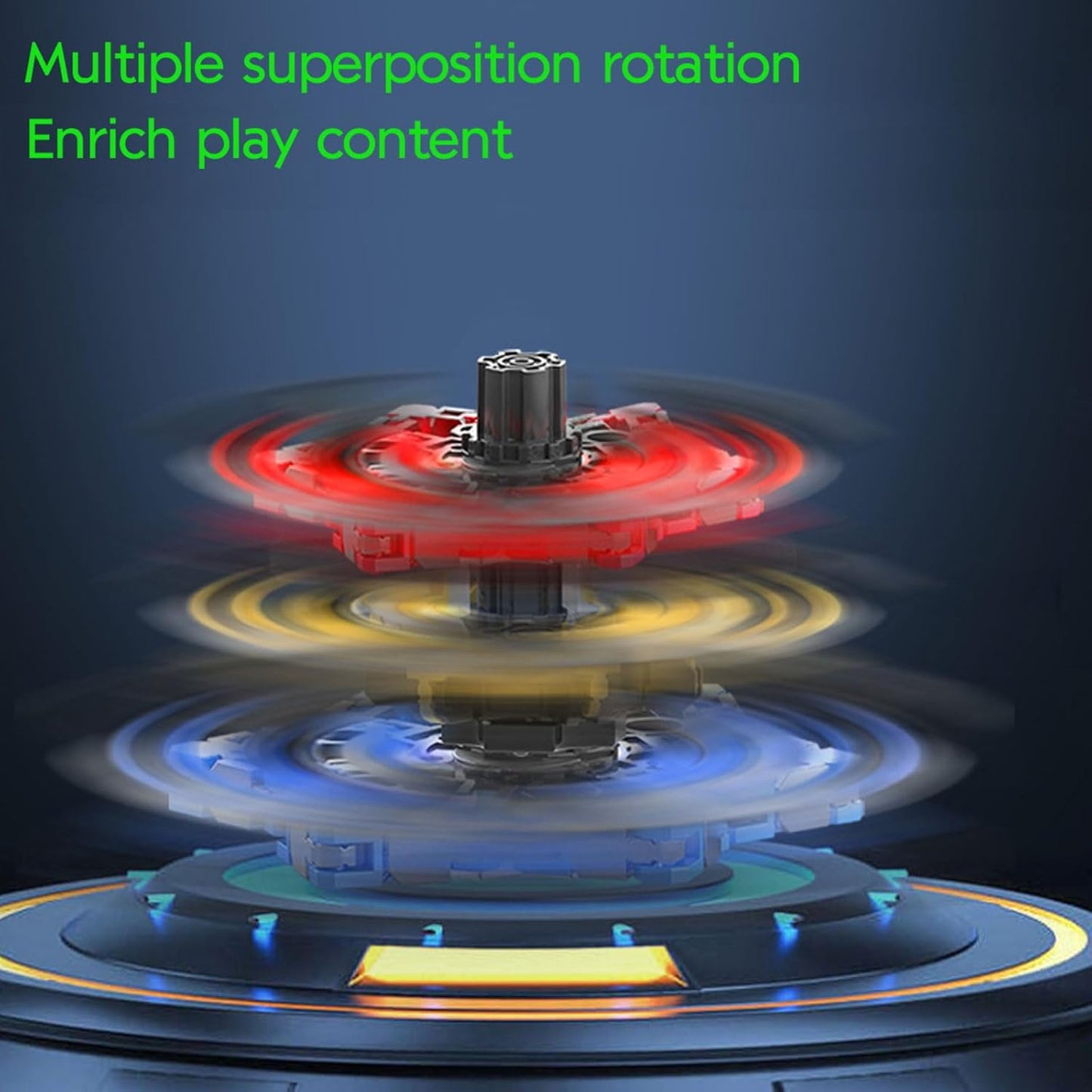 Transformable Fidget Spinners 4 Pcs for Kids Adults, Stress Relief Fidget Sensory Toys for Boys and Girls, DIY Fidget Spinners for ADHD Autism Birthday Party Favors, Gifts, Classroom Supplies Prizes