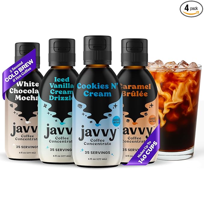 Coffee Concentrate Bundles - Cold Brew Coffee, Perfect for Hot or Iced Instant Coffees, Hot Drinks, Cold Brew Concentrate, 35 Servings - Variety - Limited Edition