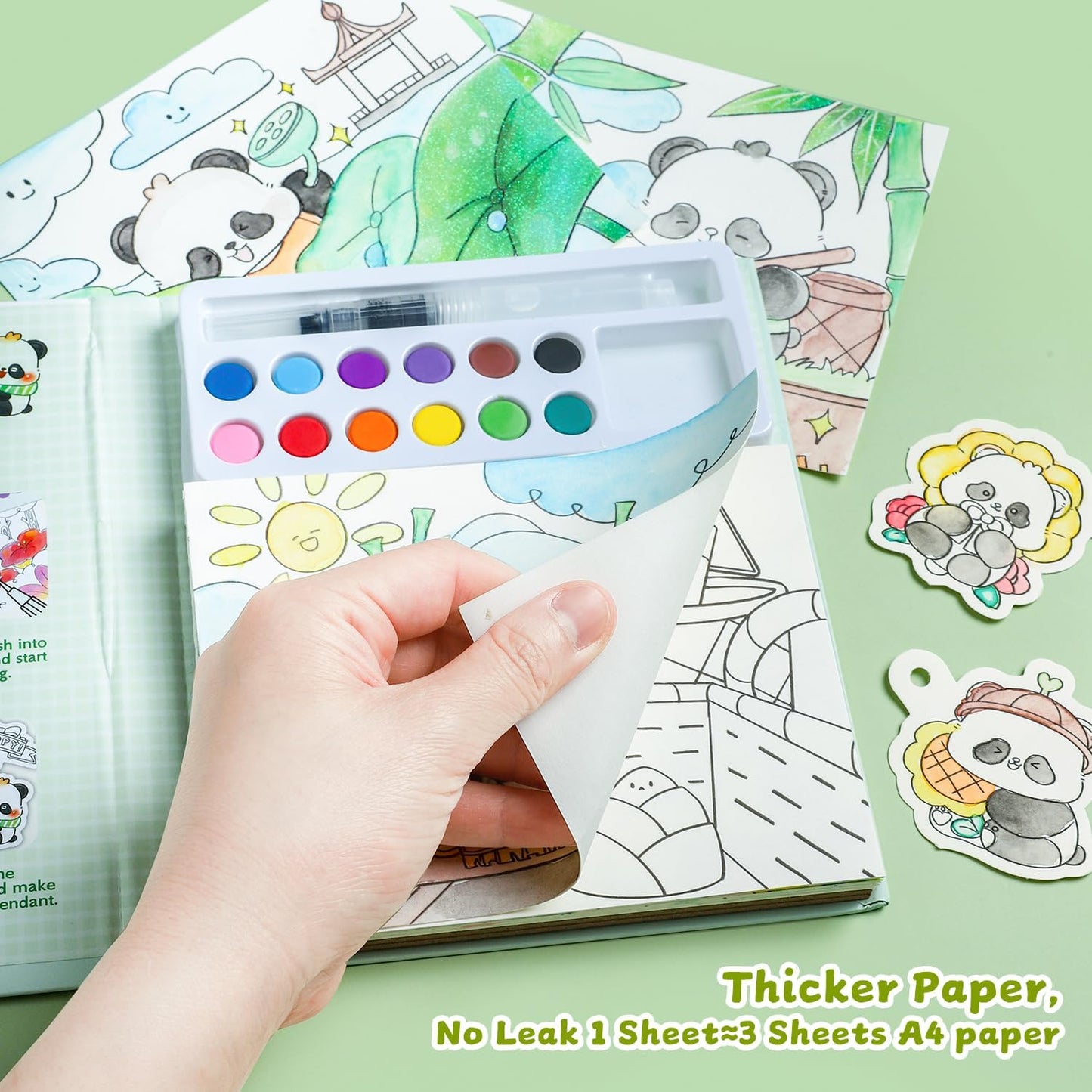 Paint with Water Coloring Books for Kids Ages 3-5, 4-8 – Cute Coloring Book for Teens,Arts and Crafts for Kids Ages 3 4 5 6 7 8+, Birthday Gift Toys for Girls Boys,Travel Toys-Panda