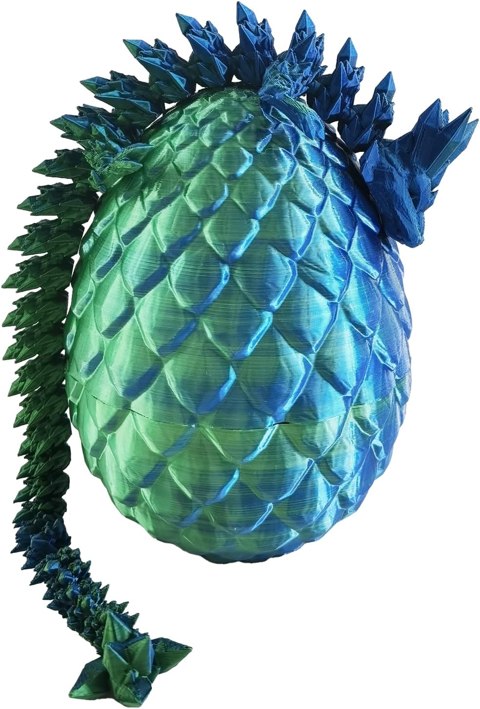 Dragon Egg, Easter Egg with Pet Dragon, 3D Printed Dragon, Crystal Dragon Fidget Toy, Articulated Dragon Eggs Fidget Toy Surprise for Adults
