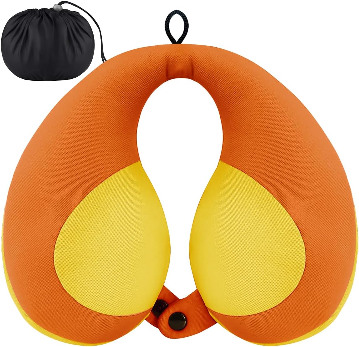 INFANZIA Kids Chin Supporting Travel Neck Pillow, Helps Support Head and Neck, Comfortably Designed for Head, Neck, and Chin Support - Gifts for Toddler/Child/Kids, Orange