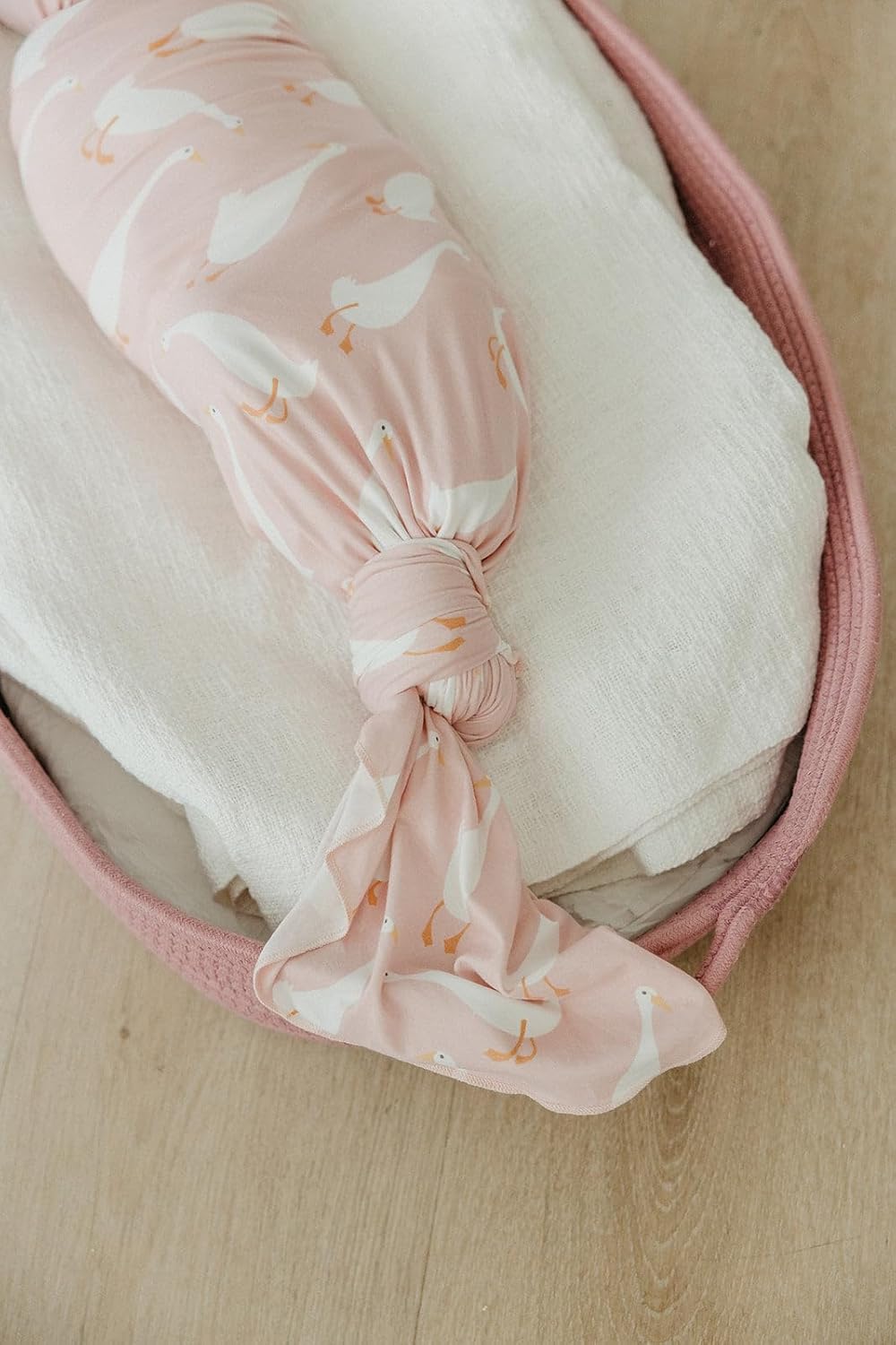 Copper Pearl Baby Swaddle Blanket - Premium Knit Baby Blanket, Large Soft Stretchy Receiving Blankets for Baby Girl, Swaddles for Newborn, Infant, and Toddler (Goosie)