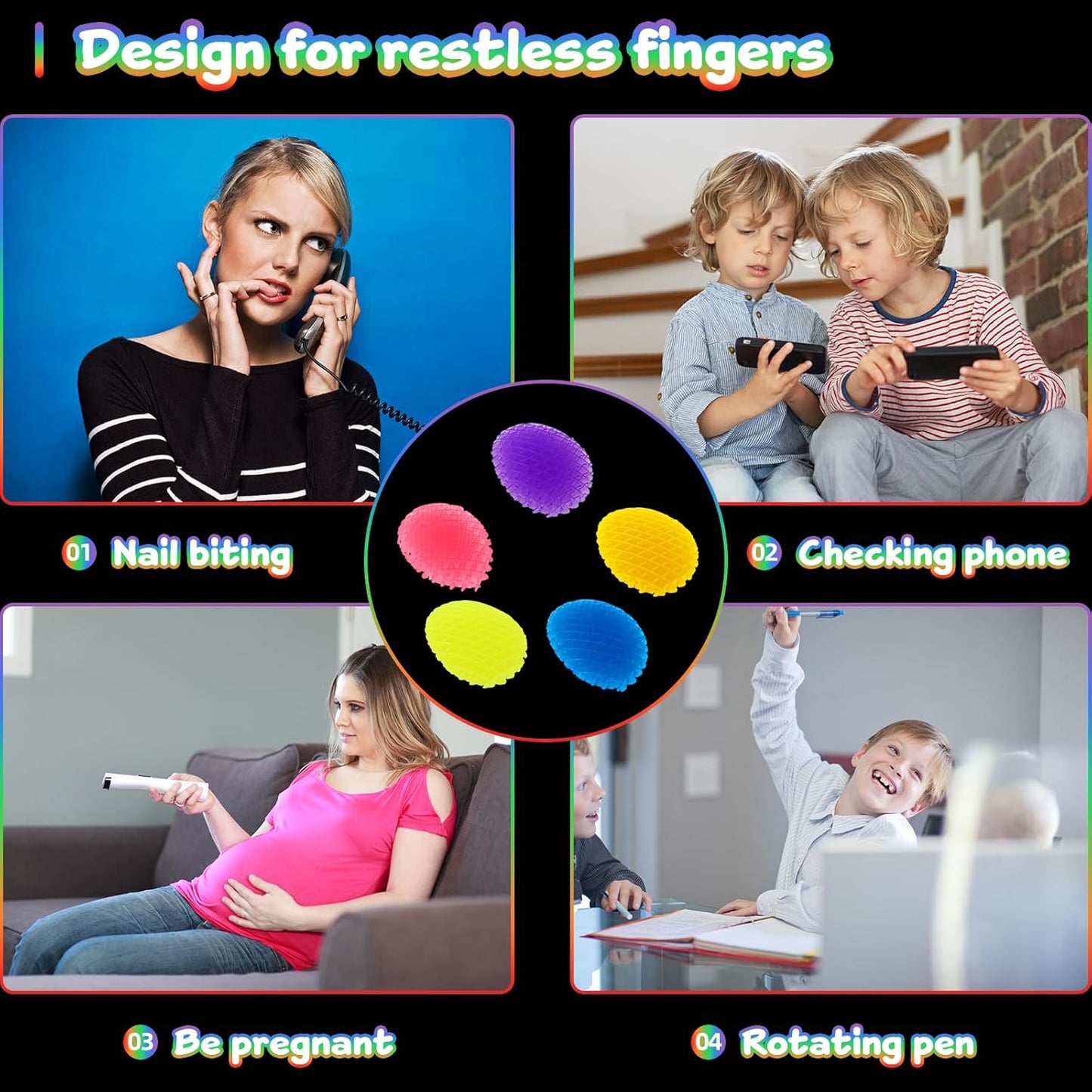 Night Glow Worm Fidget Toy, Funny Pocket Fidget Toy, Stress Relief Toy, Resistance Fidget Toys Sensory Stress Anxiety Relief Toys for Kids Adults (Yellow)