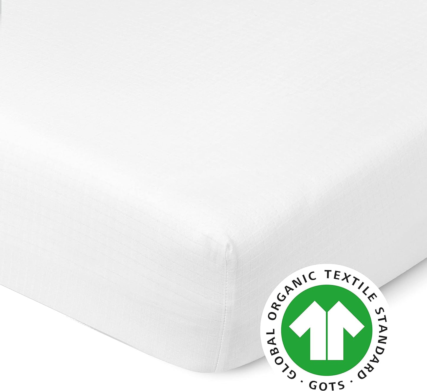 Newton Baby Organic Fitted Mini Crib Sheet (2-Pack) - Ultra-Breathable and Soft, 100% Organic Muslin Cotton, Machine Washable, Fit Any Mini Sized Crib 24" x 38" and up to 8", White