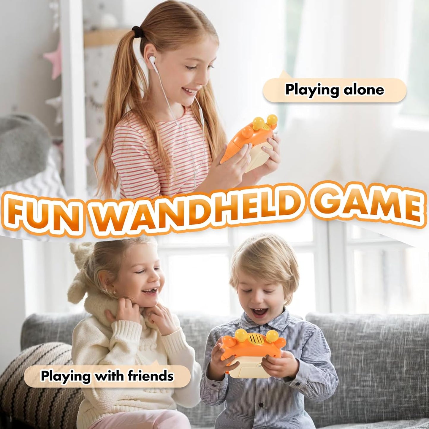 Pop Fidget Toys Handheld Game for Teens, Push Bubble Light up Puzzle Game Machine & Best Gifts for Kids, Quick Push Games Educational Sensory Toys, Stress Relief Party Favors Toy Age 3-12(Deer-P)