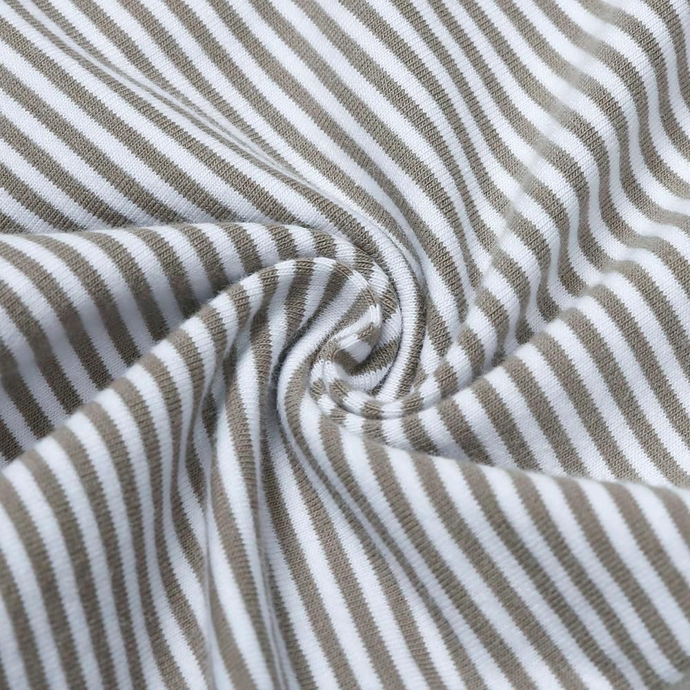 Feidoog Baby Boys 2Pack Rompers Summer Short Sleeve 2 Way Zipper One-Piece Romper Jumpsuit Sleep and Play