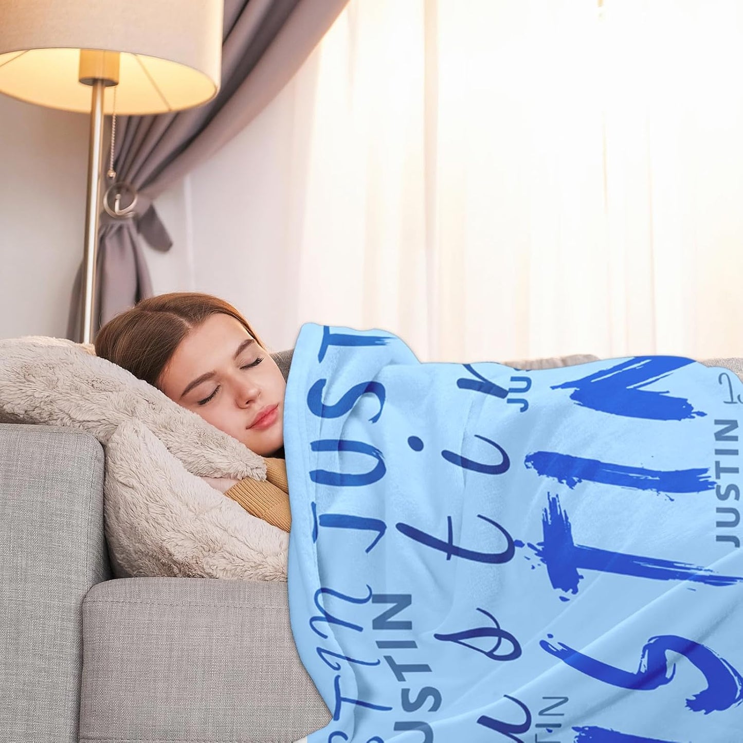 Ship Next Day, Custom Name Blanket - Printed in USA, Personalized Baby Blankets for Girls, Baby Blanket with Name, Ultra-Soft Cozy Fleece Blankets, Gifts for Boys & Girls Kids Teen Girl New Mom