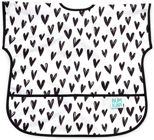 Bumkins Bibs - Toddler Bibs, Waterproof, Large for 1-3 Years, Short Sleeve