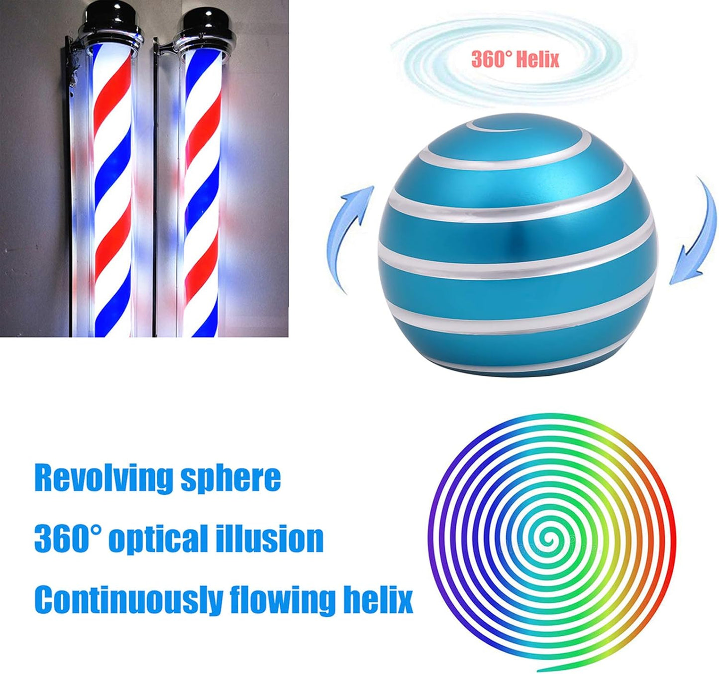 Desk-Kinetic-Toys Cool-Gadgets for Fidget: Cool-Stuff-Thing Game Toy for Adult Teen Children Kid, Stress Relief Optical-Illusion Gifts for Office School Home Man Women Christmas Spinning 180 Seconds