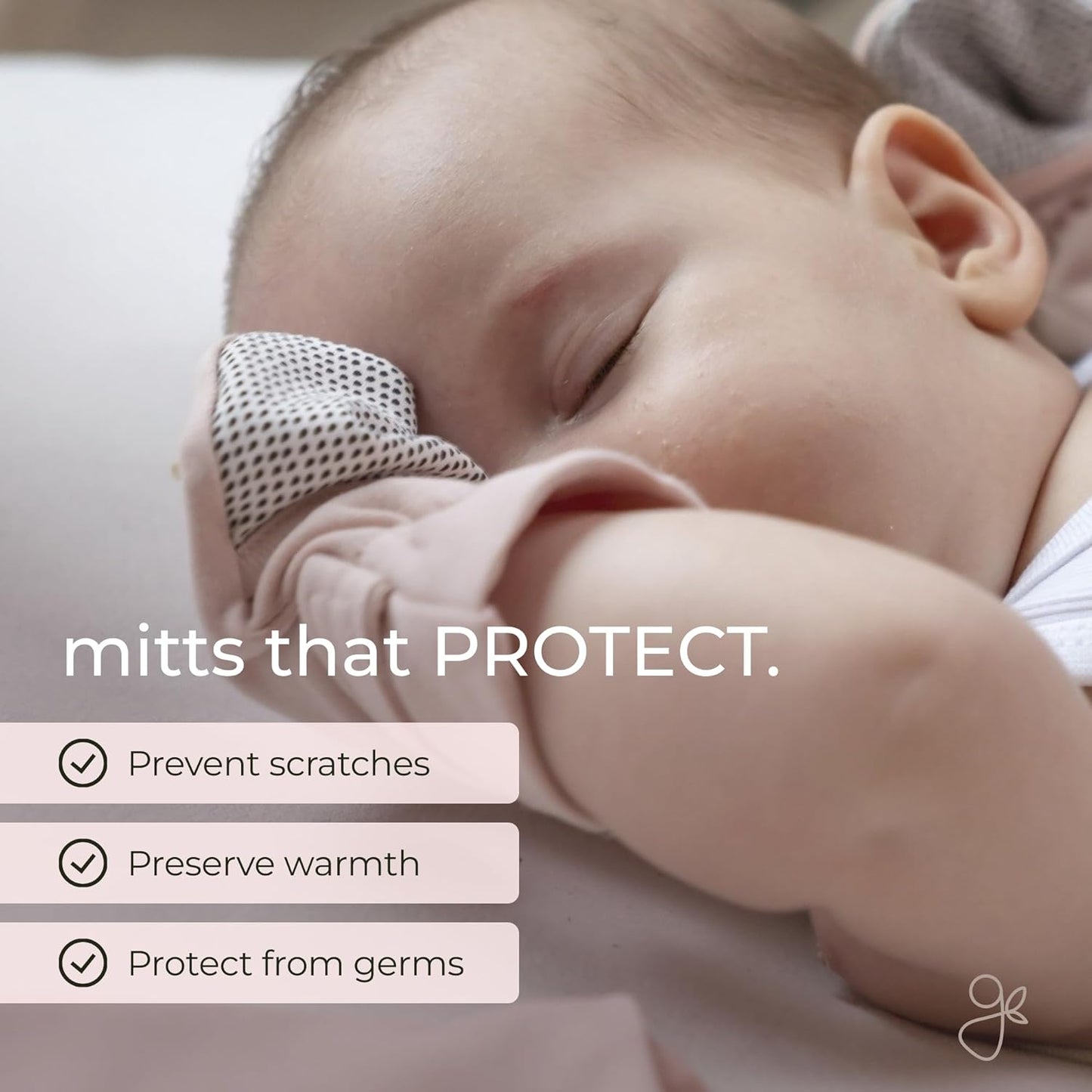 goumikids Viscose Made from Bamboo Cotton Anti-Scratch Soft Stay-On Mitts