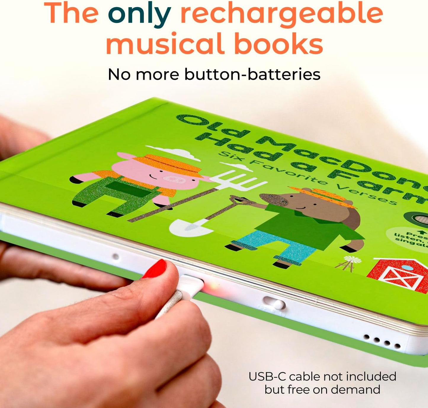 Cali's Books Old Macdonald Had a Farm | Interactive Books for 1 Year Old, Books for 2 Year Olds with Buttons on Every Page | Fun Farm Toy Book for Baby and Toddlers | Great Gift for Kids