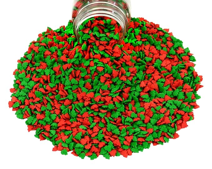 Mystic Sprinkles Christmas Holiday Sprinkle Mixes (Christmas Trees Confetti Mix 2.6oz)