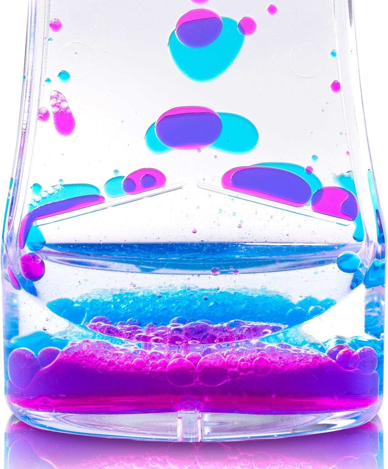 Liquid Motion Bubbler for Sensory Play, Fidget Toy, Children Activity, Desk Top, Assorted Colors (3 Pack)