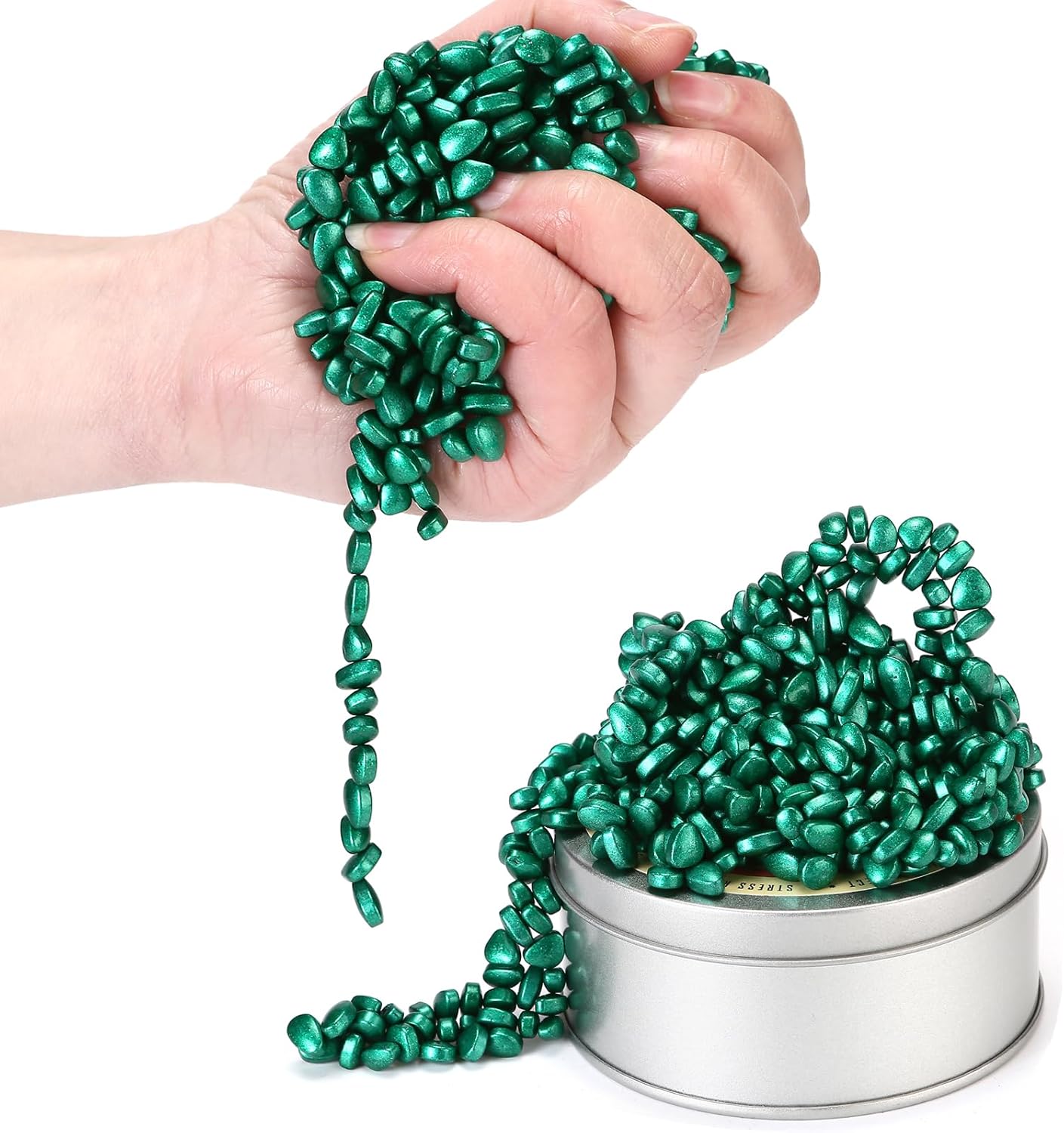 550pcs Green Magnet Balls Desk Toys for Adults, Ferrite Crags Magnetic Putty Desk Fidget Toys for Office