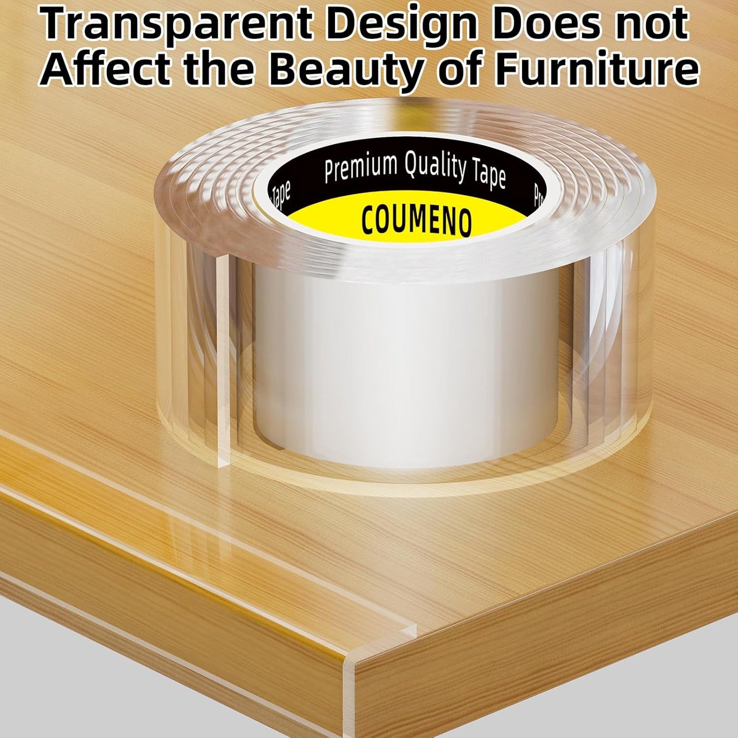 Clear Edge Protector,Safe Corner Protector, Anti-Sharp Edge Protector, for Furniture, Drawers, Tables, Cabinets 1.18inX3.28FT