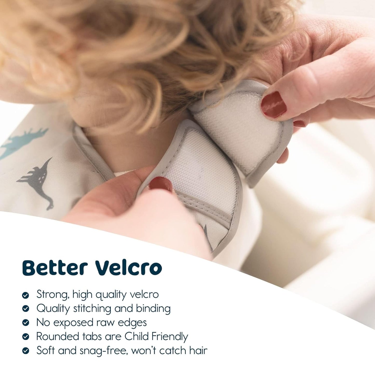 Tiny Twinkle Mess Proof Baby Bib - Waterproof & Lightweight Baby-Led Weaning Apron | 100% Recycled Polyester, Easy Clean & Machine Washable (Blue Checkers, Small 6-24 Months)