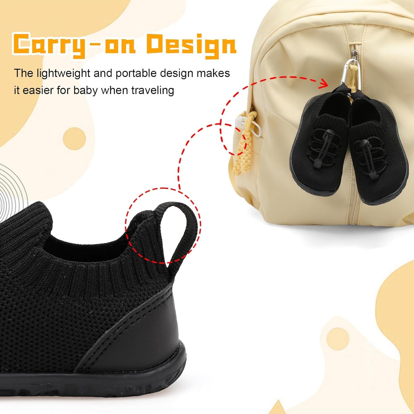 FEETCITY Baby Shoes Boys Girls First Walking Shoes Lightweight Infant Sneakers Slip On Shoe