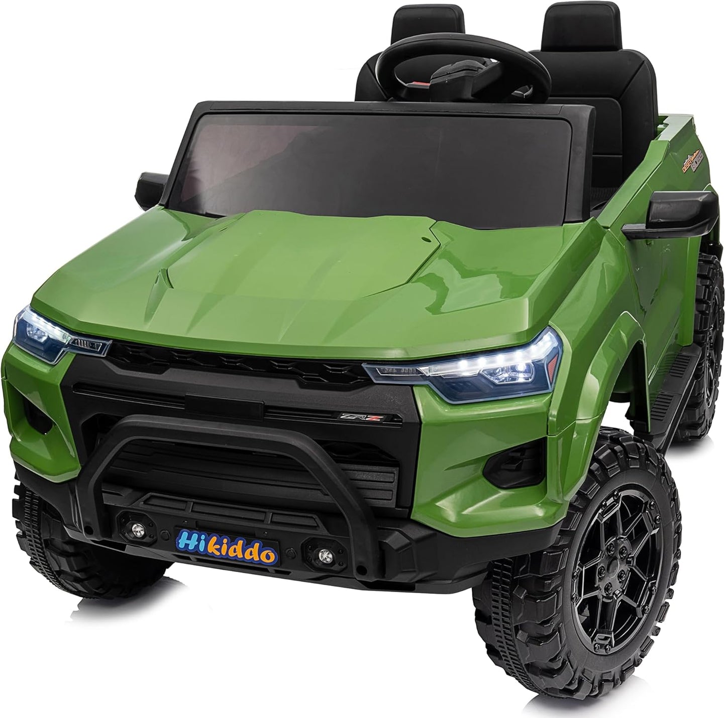 24V 10Ah Ride on Toy for Big Kids, 4WD 2 Seater Electric SUV Kids Car to Drive w/Remote Control, 4x200W Motors - Army Green