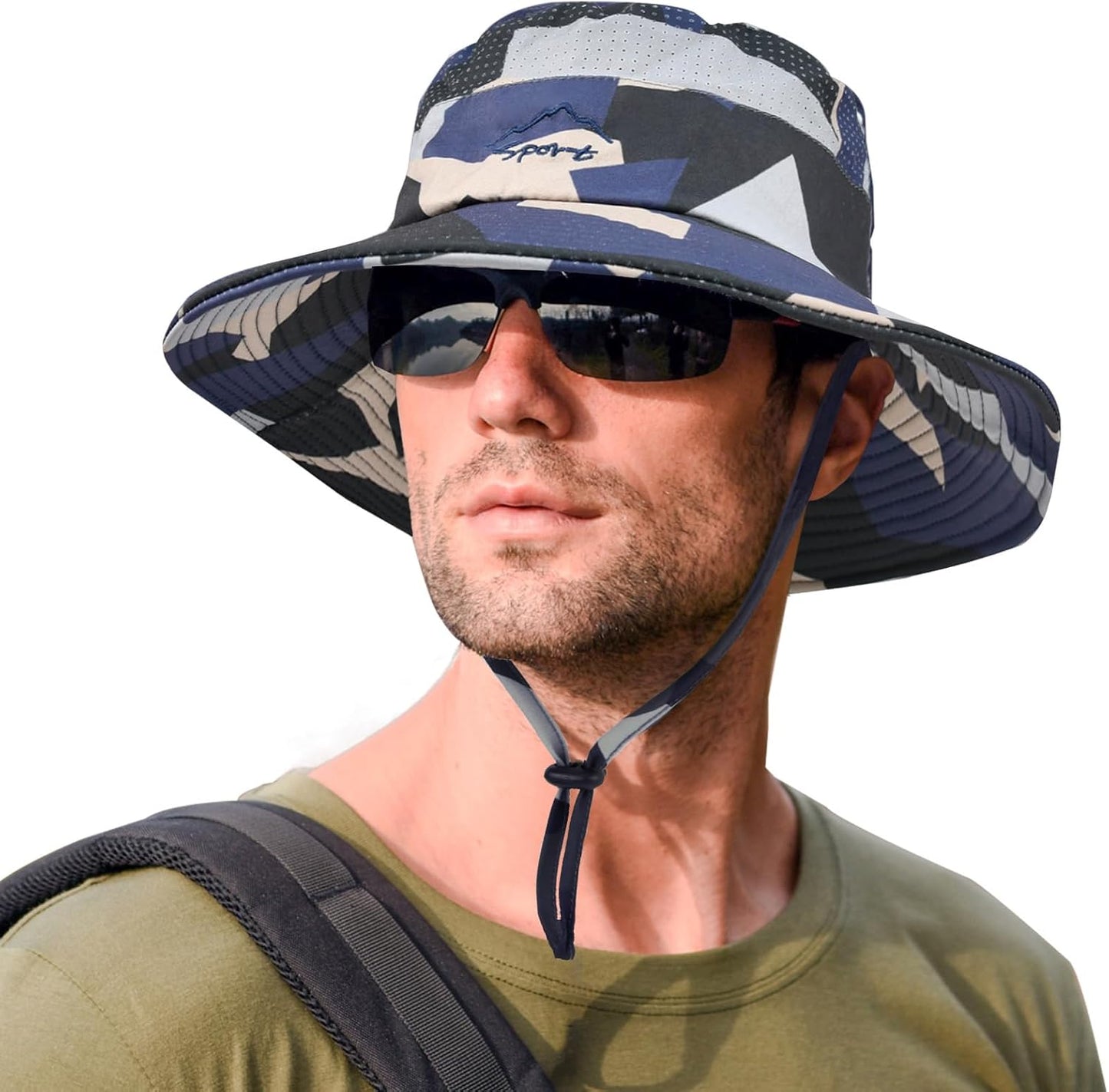 Sun Hats for Men Women Fishing Hat UPF 50+ Breathable Wide Brim Summer UV Protection Hat