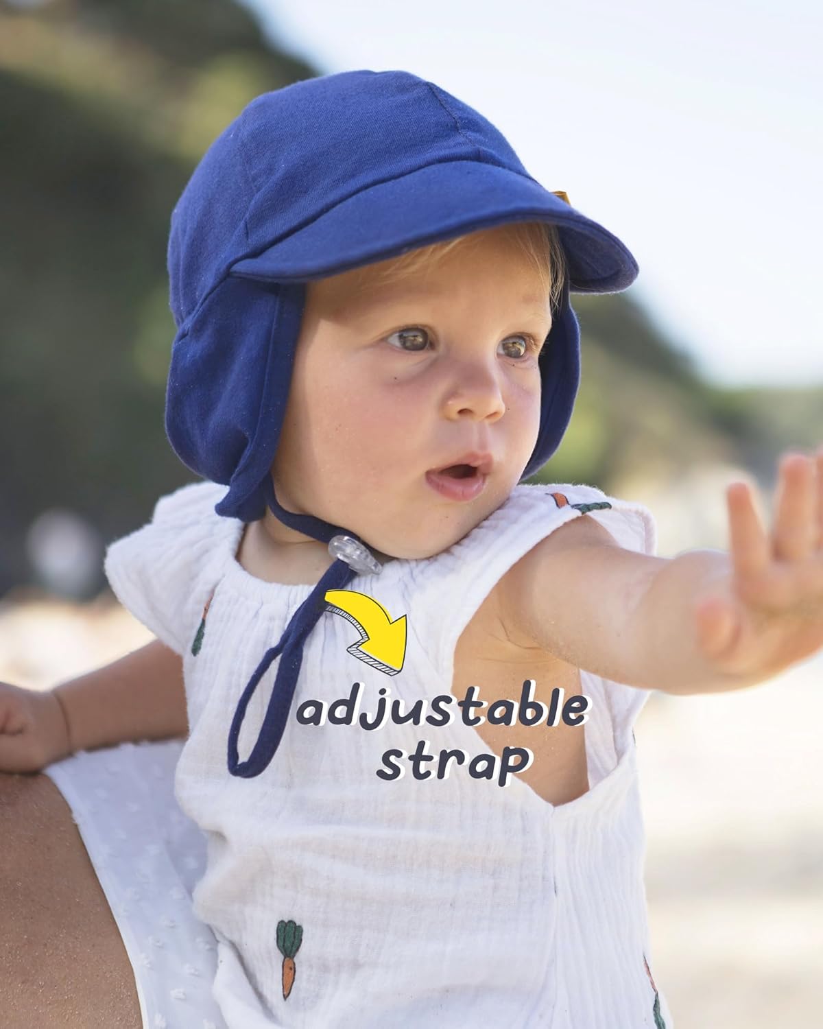 FURTALK Baby Sun Hat UPF 50+ UV Ray Sun Protection Cotton Toddler Hats for Boys Girls