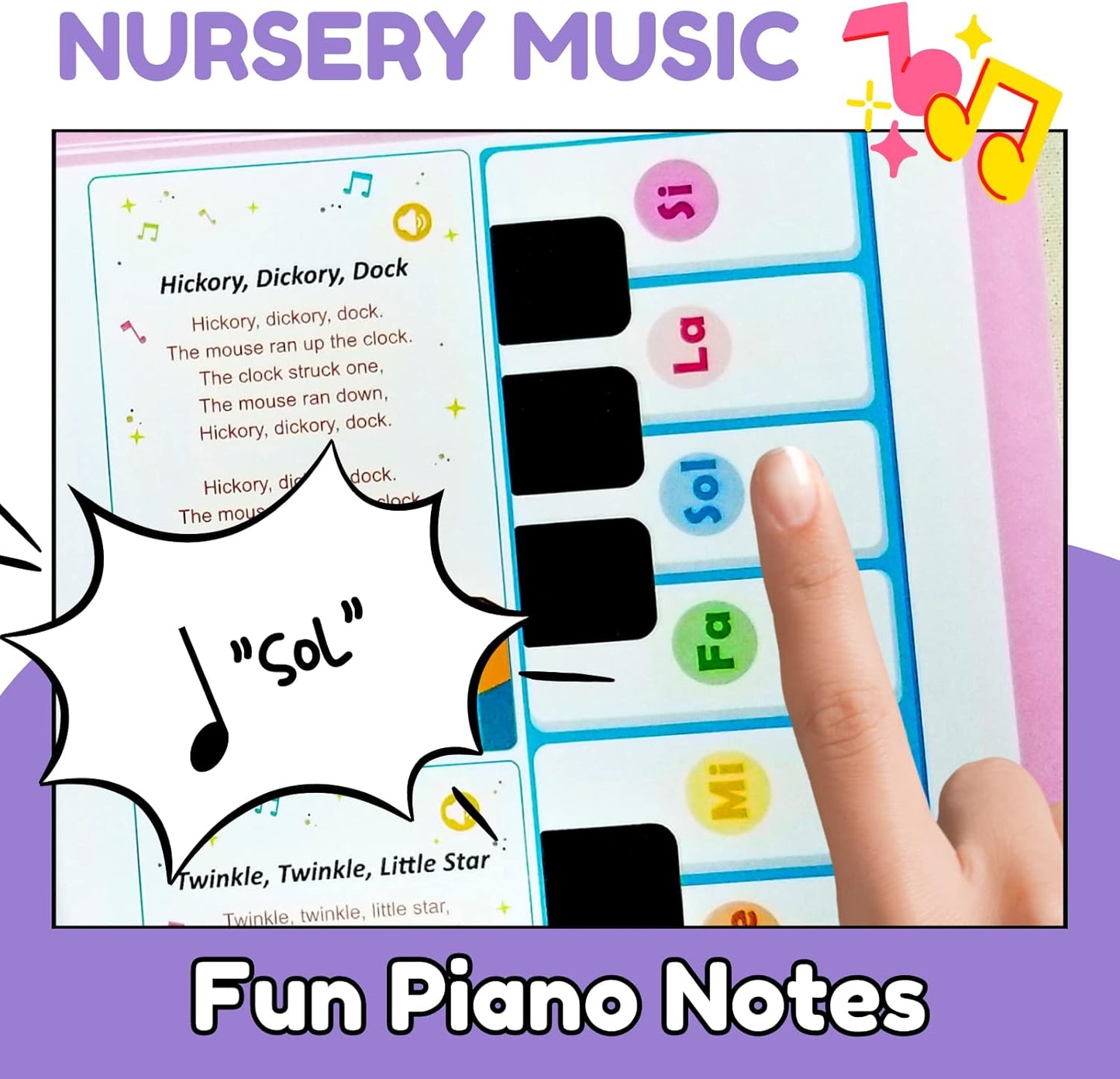 ZeenKind English Learning Talking Book for Kids 2 3 4 5 6 Years Old, 300+ Words Interactive Audio Sound Books for Toddlers, Early Learning Educational Electronic Musical Toy