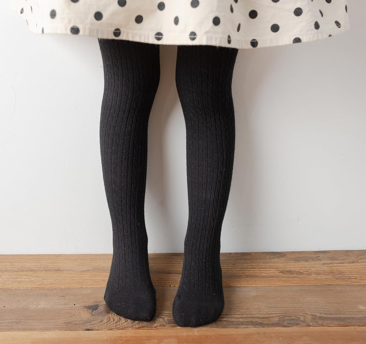 CHUNG Toddler Little Girls Cotton Tights Footed Thick Winter Cable Knit Legging Pantyhose Stocking