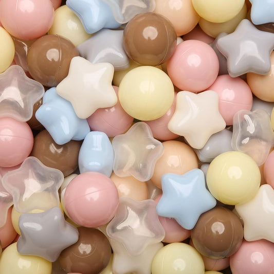 GOGOSO Ball Pits Balls for Toddlers Pack of 50 100 200 Plastics Shape Ball Non-Phthalate Non-BPA Non-Toxic 2.2-Inch Crush Proof Play Balls