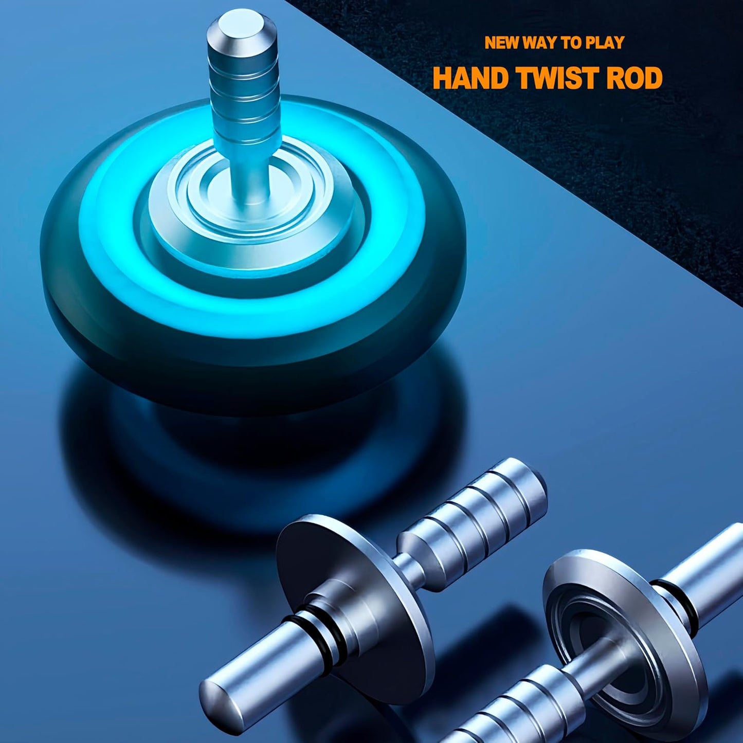 Metal Fidget Spinner High Speed and Silence Colorful Glowing, Cool Mechanical Gear Spinner, Anti-Anxiety and Stress Release for Kids and Adults