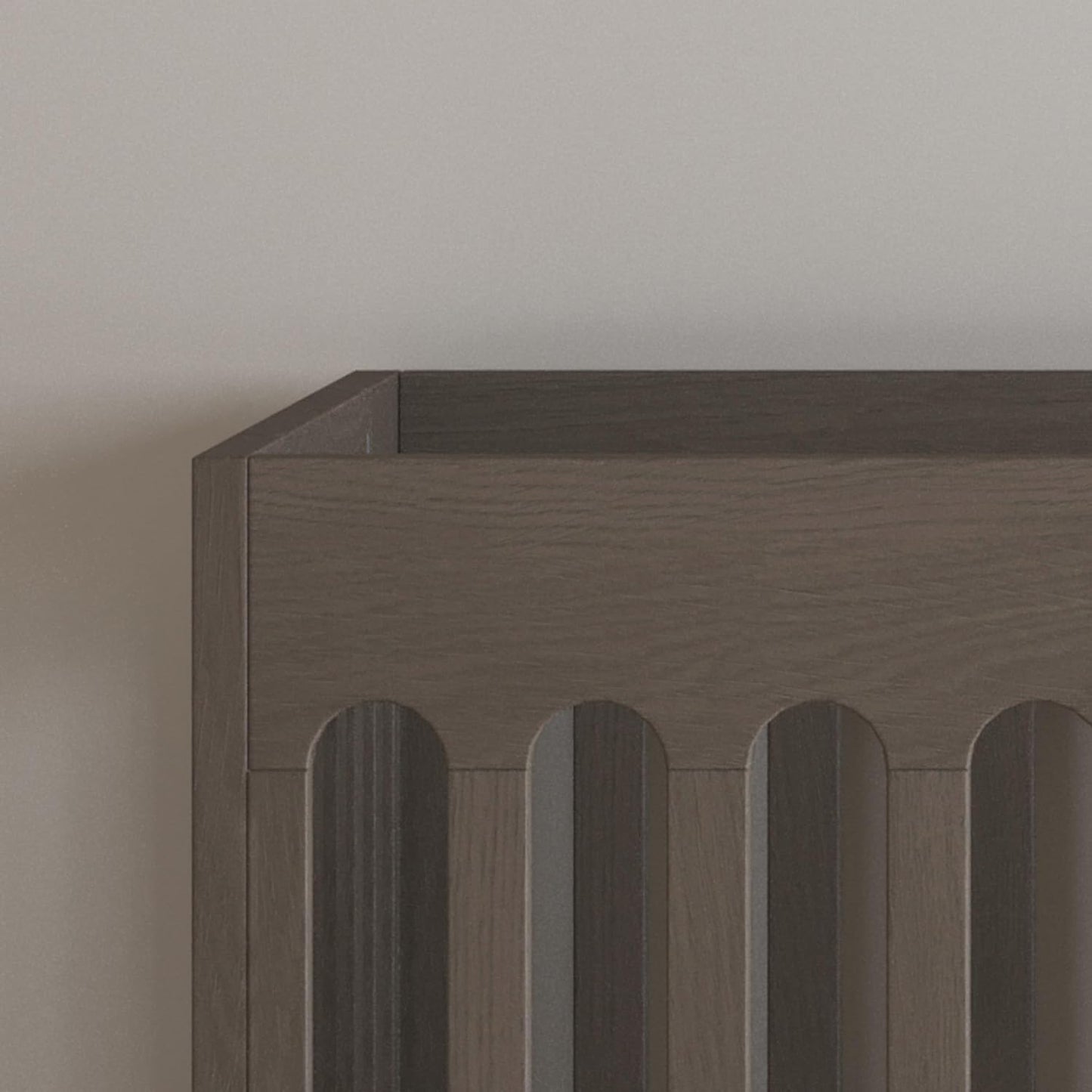 Foundations Boutique Compact Folding Crib 3 Pack for Hotels, Wood Crib, Commercial Casters, Includes 3" Foam Crib Mattress (Dapper Gray)