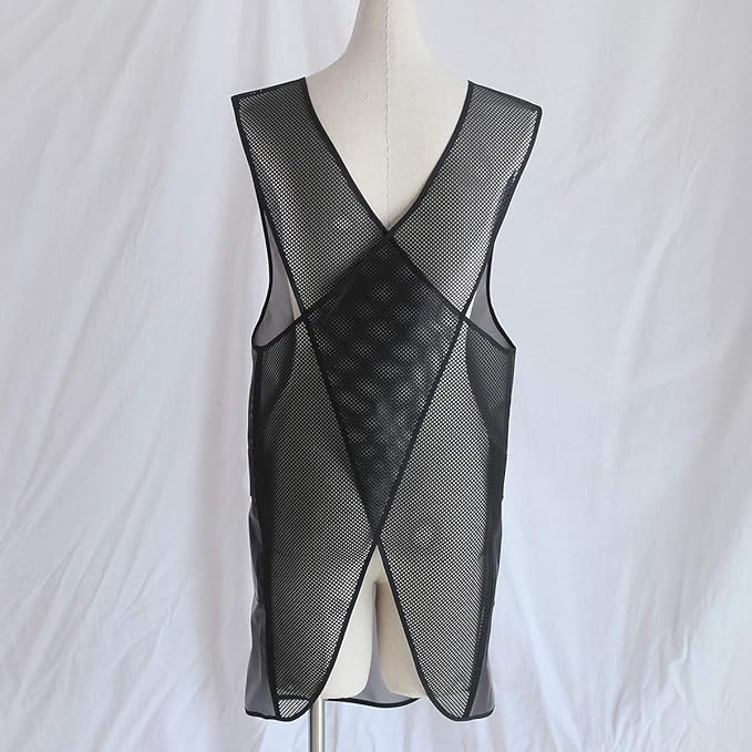 NEWGEM Japanese Linen Cross Back Cooking Aprons for Women Men with Pockets Cute for Baking Kitchen