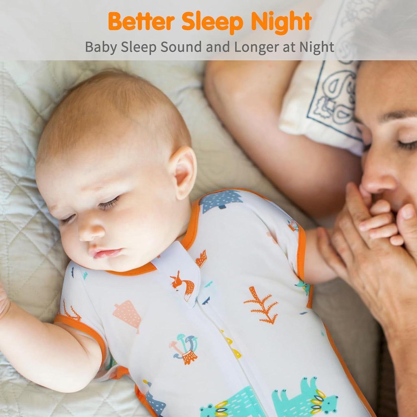 Transition Swaddle 3-6 Months Sleep Sack Baby Arms up Swaddles 2-Way Zipper 100% Cotton Arms in/out 0.8 Tog Baby Swaddles Newborn Sleep Sack for Boy Girl, 2-Pack Transitional Swaddle (Medium 14-20lbs)