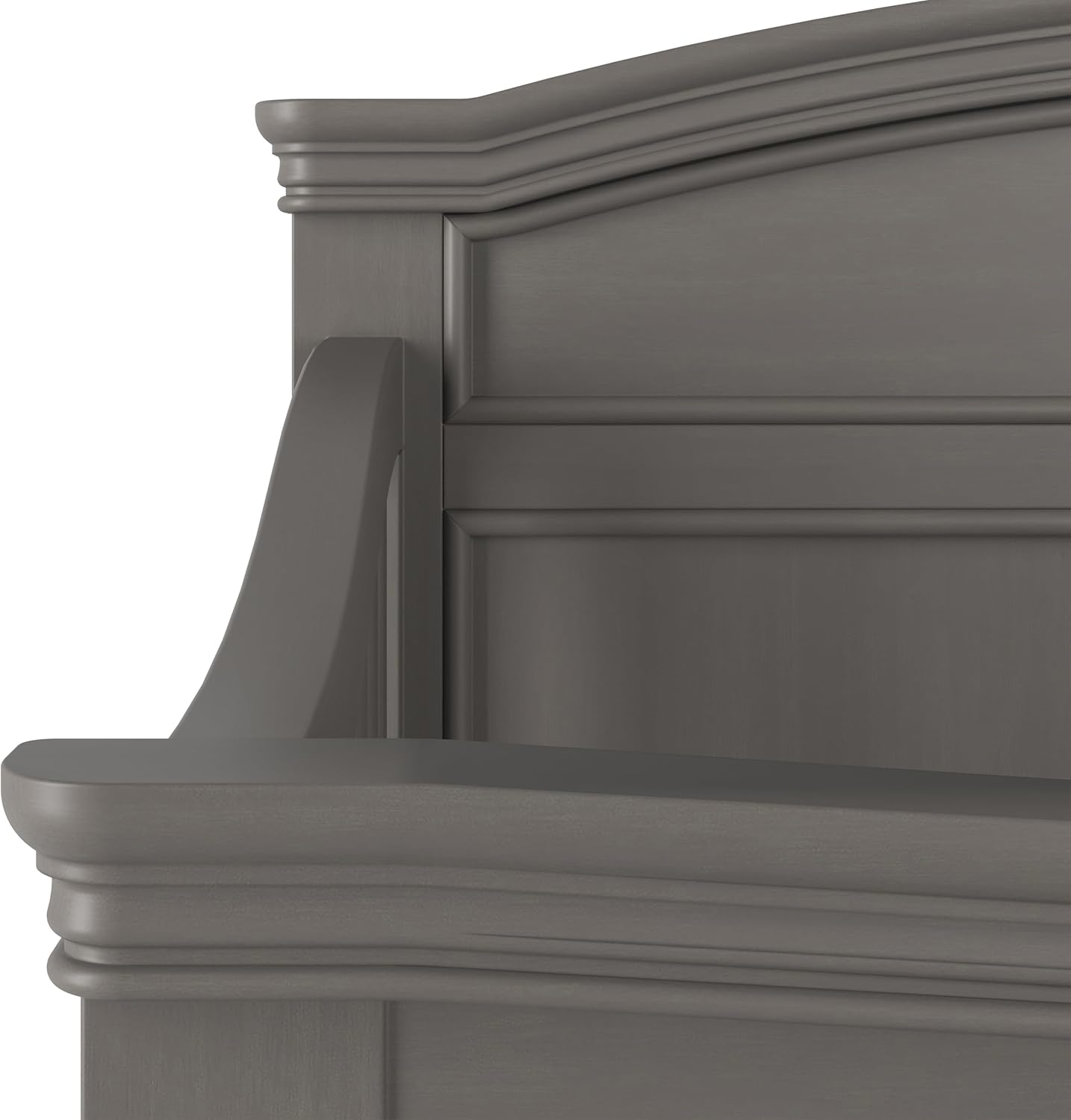 Child Craft Legacy Westgate 4-in-1 Convertible Crib, Baby Crib Converts to Day Bed, Toddler Bed and Full Size Bed, 3 Adjustable Mattress Positions, Baby Safe Finish, Fully Assembled (Chelsea Gray)